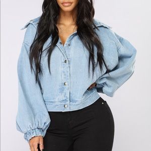 Fashion Nova Denim Jacket Trixie Girl